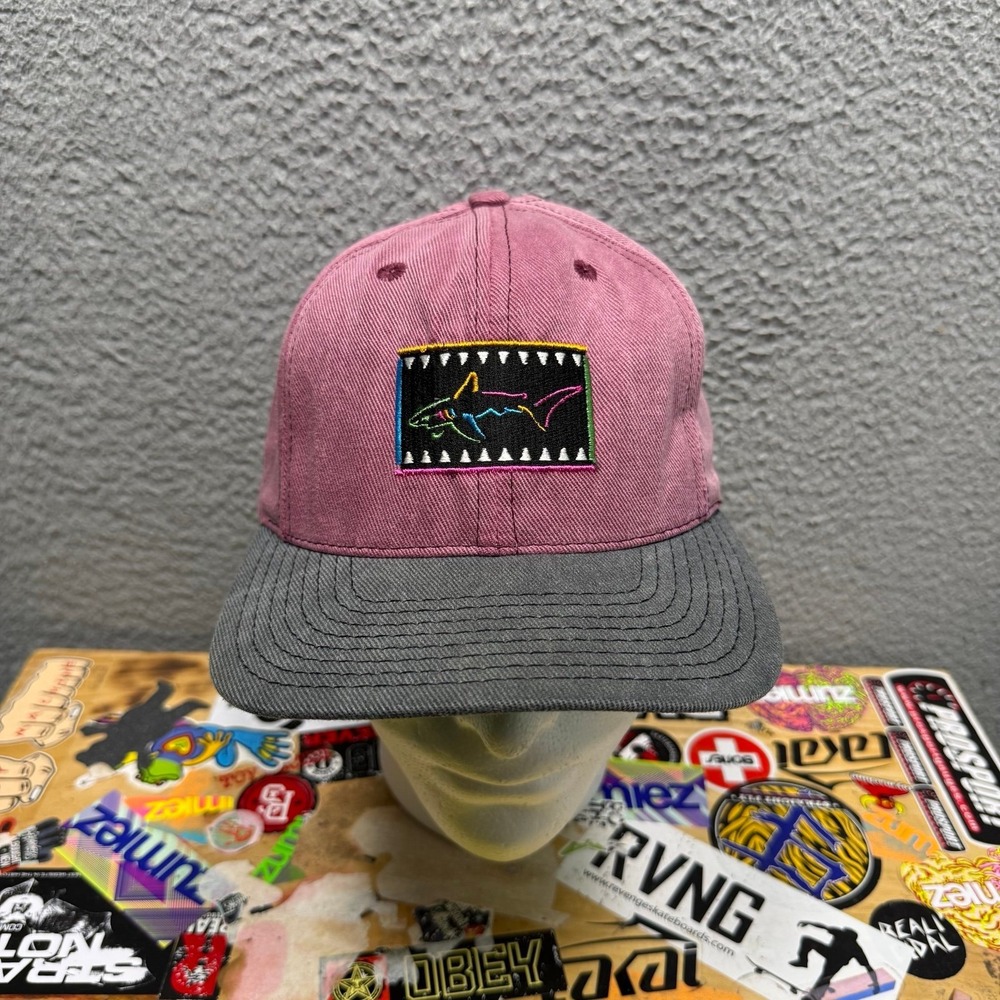 Vintage 90s Greg Norman Reebok Shark Logo StrapBack Hat